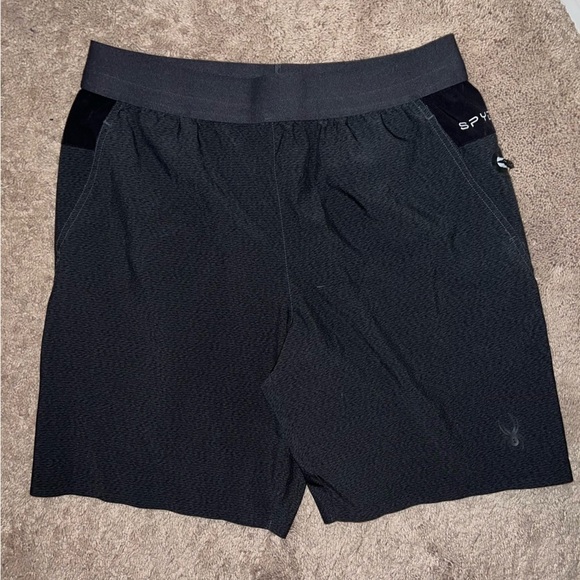 Spyder Pro Web Men’s Active Athletic Shorts Black Size Large - Picture 6 of 8